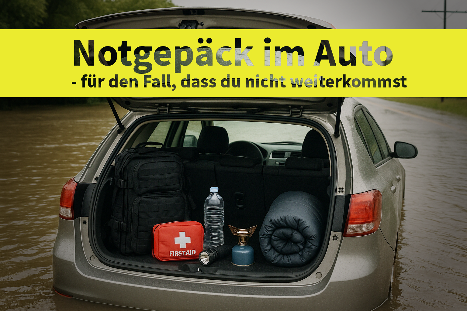🚗 Notgepäck im Auto – für den Fall, dass du nicht weiterkommst