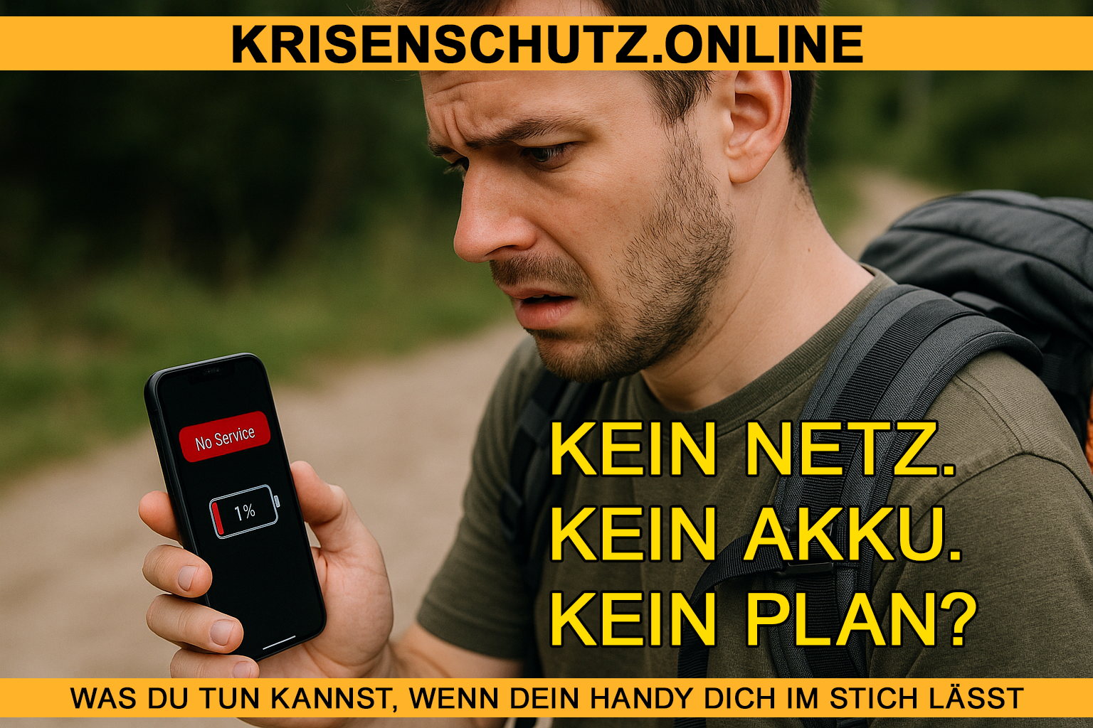 Kein Netz. Kein Akku. Kein Plan?
