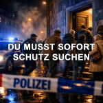 Du musst sofort Schutz suchen